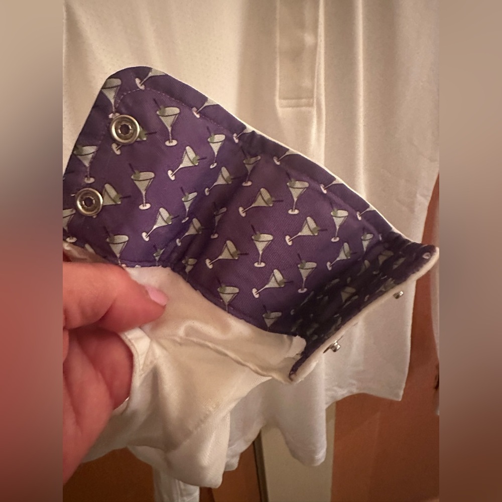 Essex Equestrian Show Shirt with Martini Glasses! XS, Excellent Condition! - Picture 7 of 15